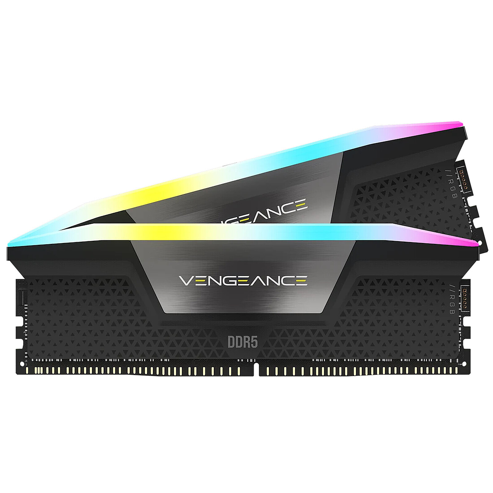 Mémoire RAM Corsair Vengeance RGB DDR5 Series - Kit d'éclairage - Noir - Autre vue