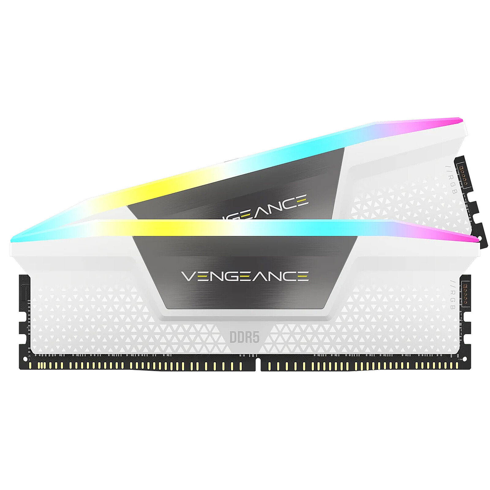 Mémoire RAM Corsair Vengeance RGB DDR5 Series - Kit d'éclairage - Blanc - Autre vue