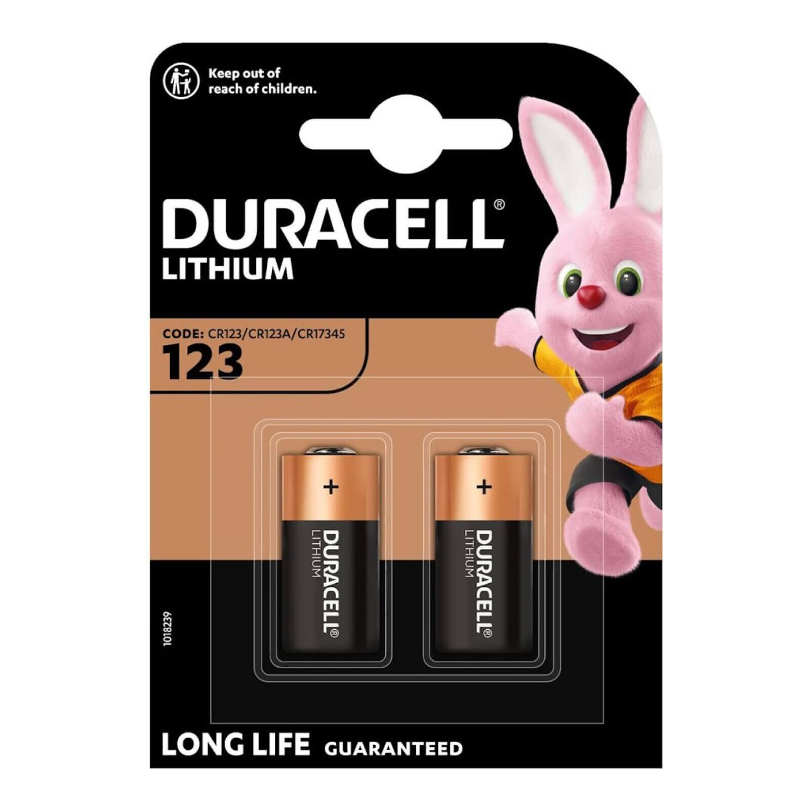 Pile et chargeur Duracell 123 Lithium 3V (par 2) - Autre vue