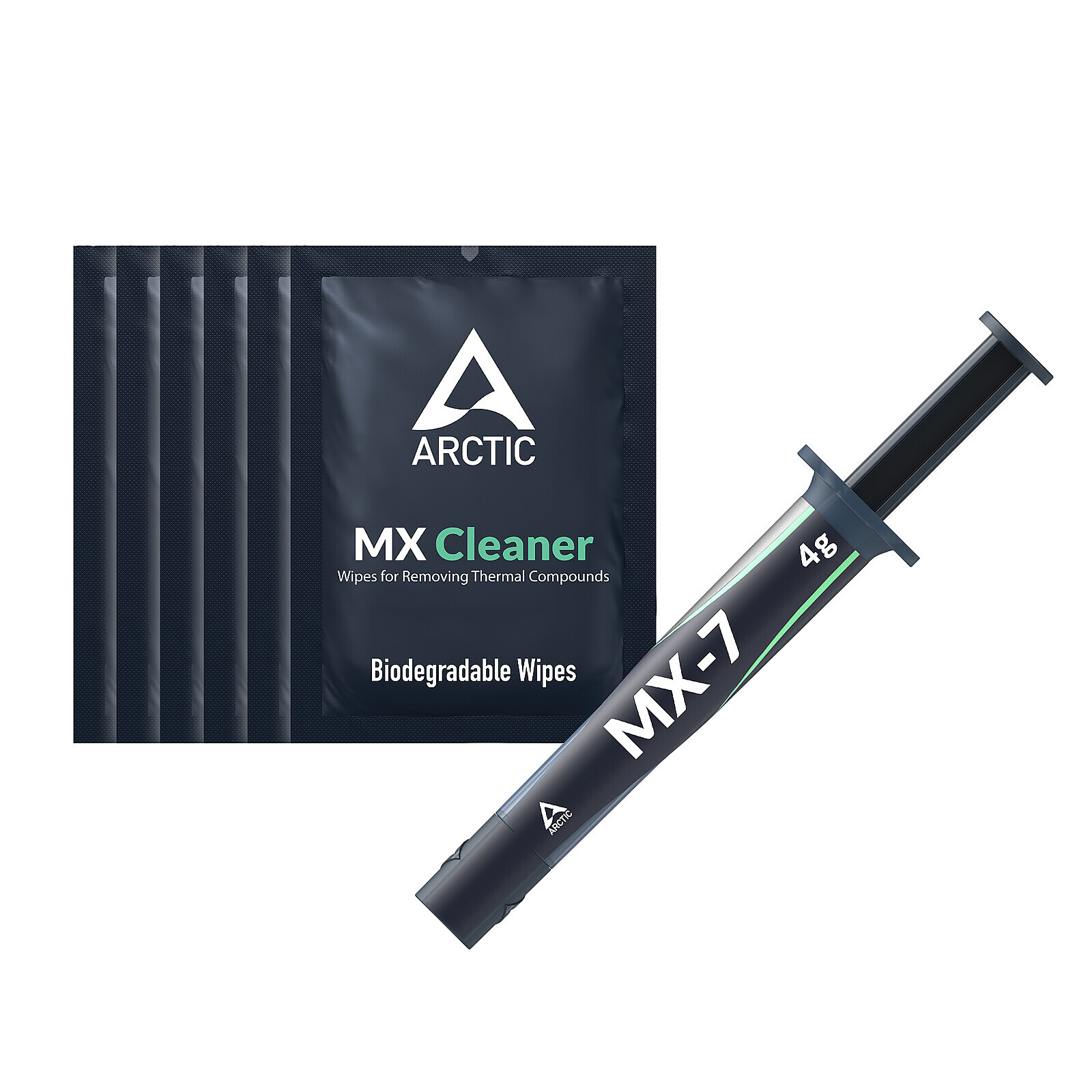 Pâte thermique PC Arctic MX-7 - 4 grammes + MX Cleaner x6 - Autre vue