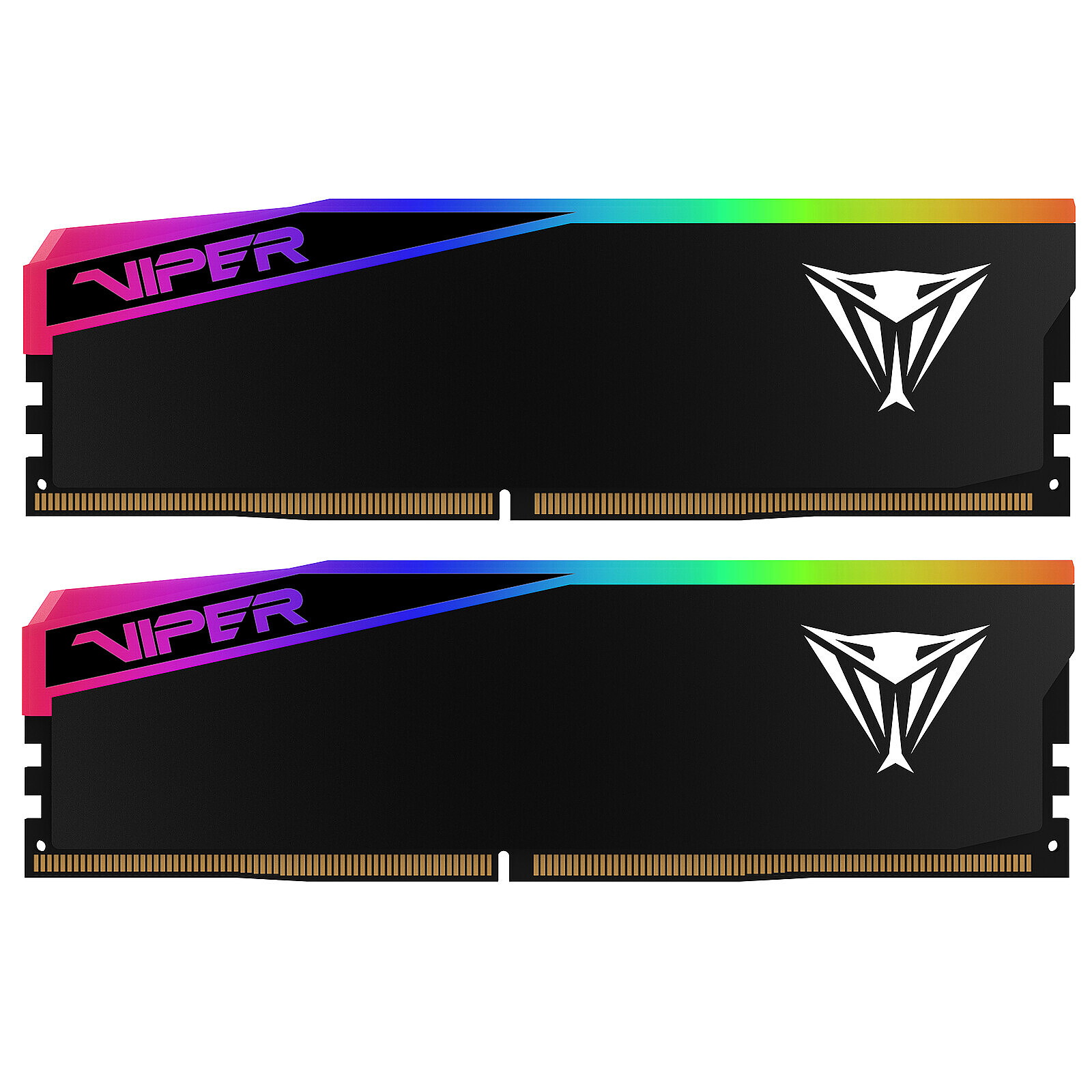 Mémoire RAM Viper Gaming Elite 5 Ultra RGB DDR5 - 2 x 16 Go (32 Go) - 6000 MHz - CL46 - Autre vue