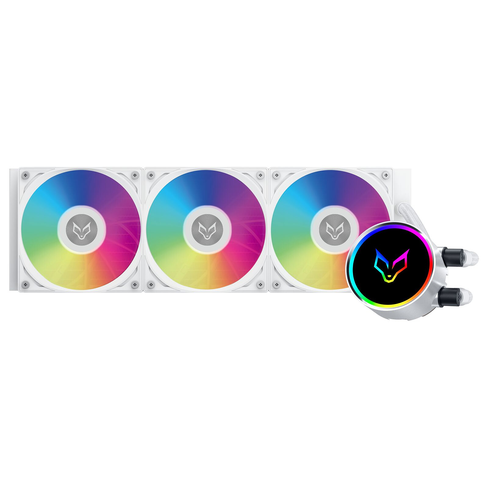 Watercooling AIO Fox Spirit Lightflow GX360 ARGB - Blanc - Autre vue