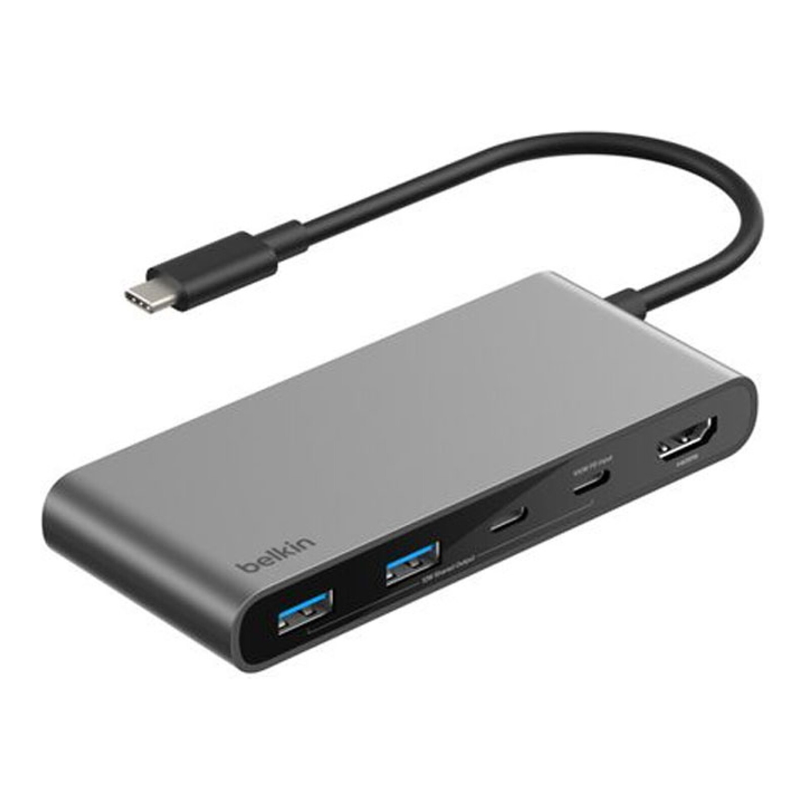 Hub USB Belkin Connect Hub USB-C - Gris - Autre vue