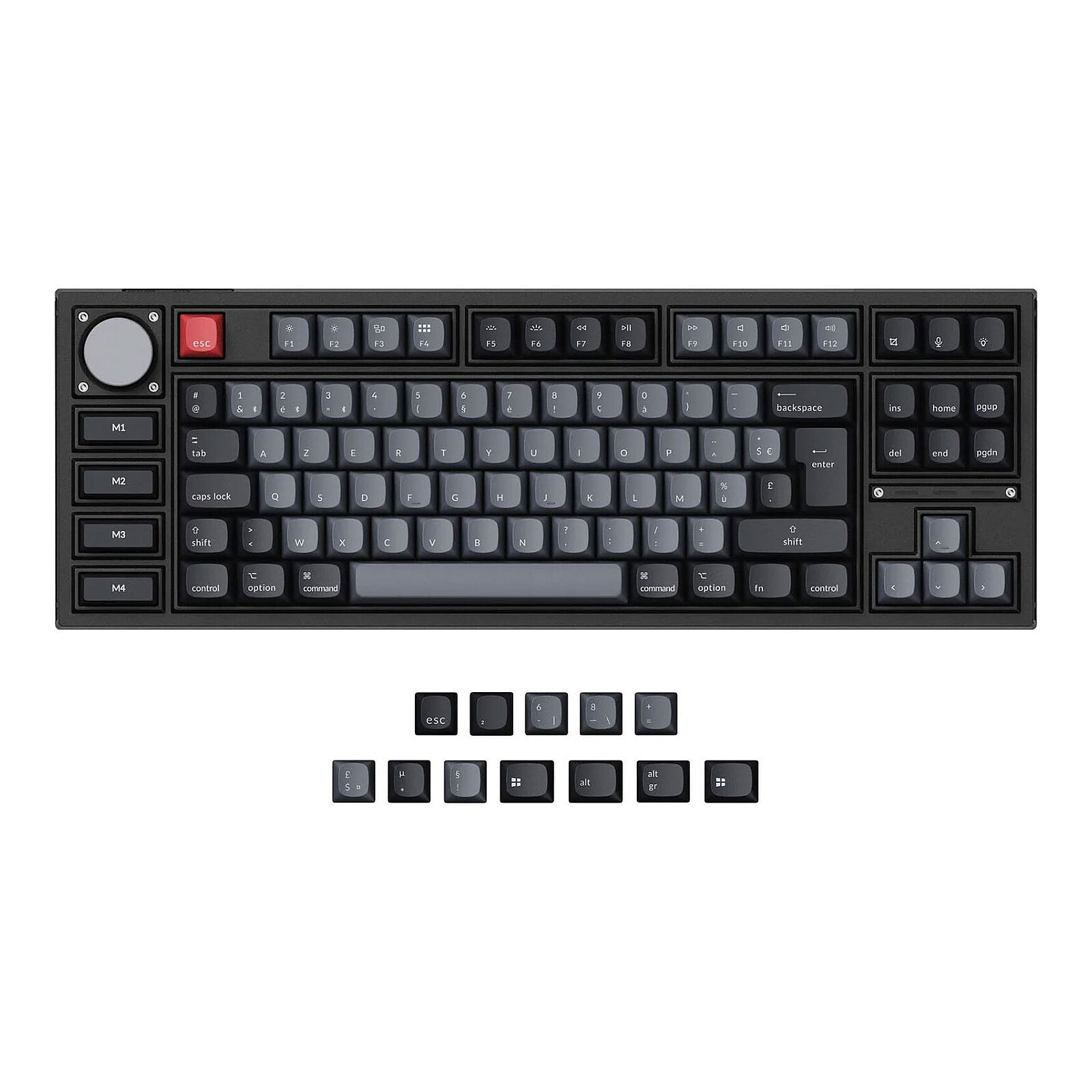 Clavier PC Keychron Q3 Pro SE Red - Autre vue
