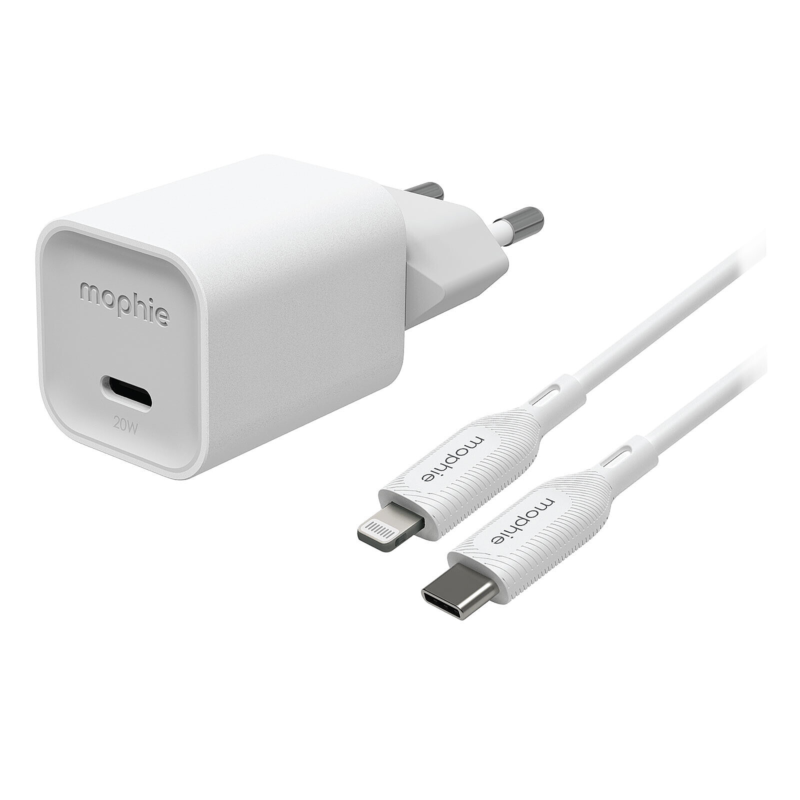 Chargeur Mophie USB-C GaN Wall Adapter 20W + Câble - Autre vue