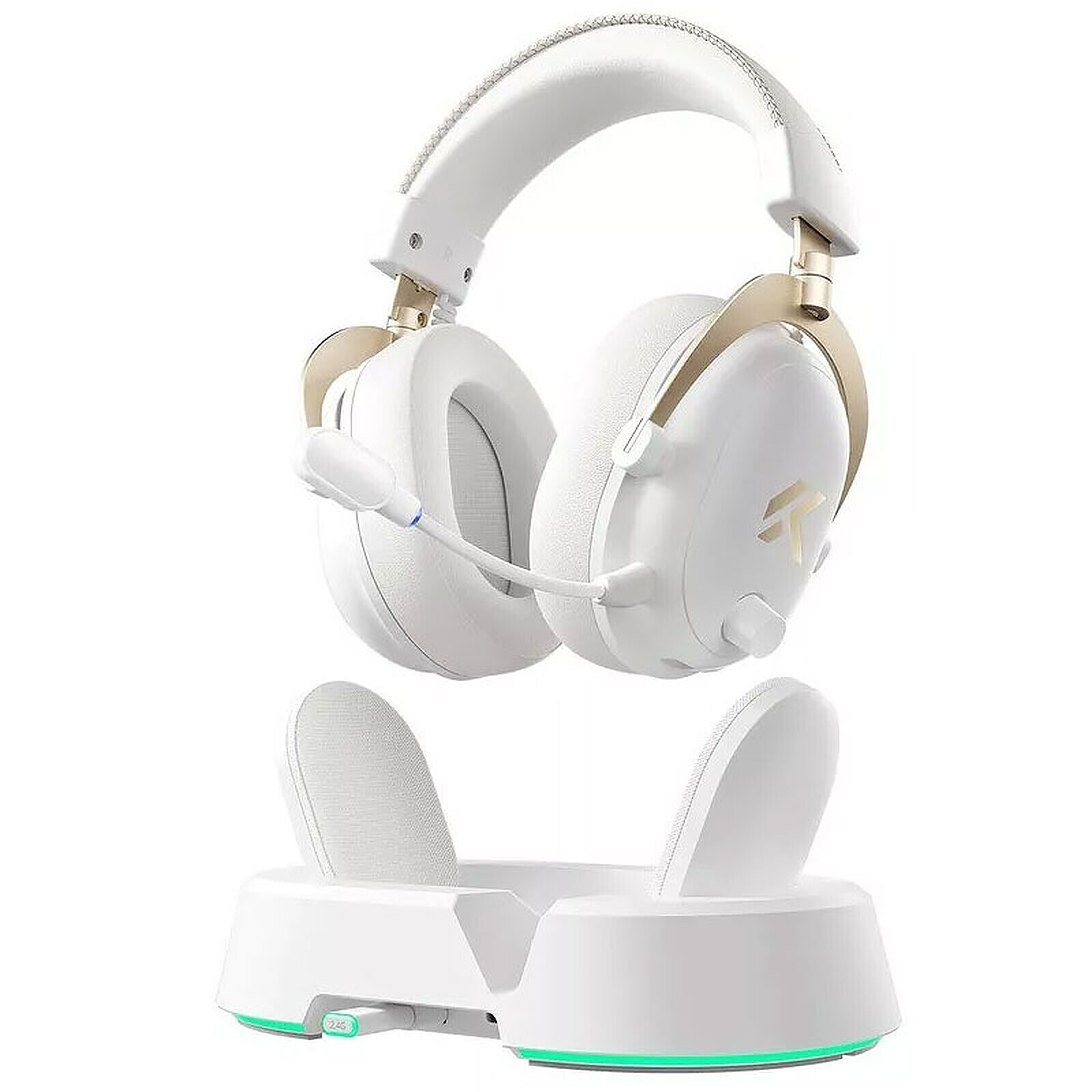 Casque micro MCHOSE V9 Turbo+ (Blanc/Or) - Autre vue