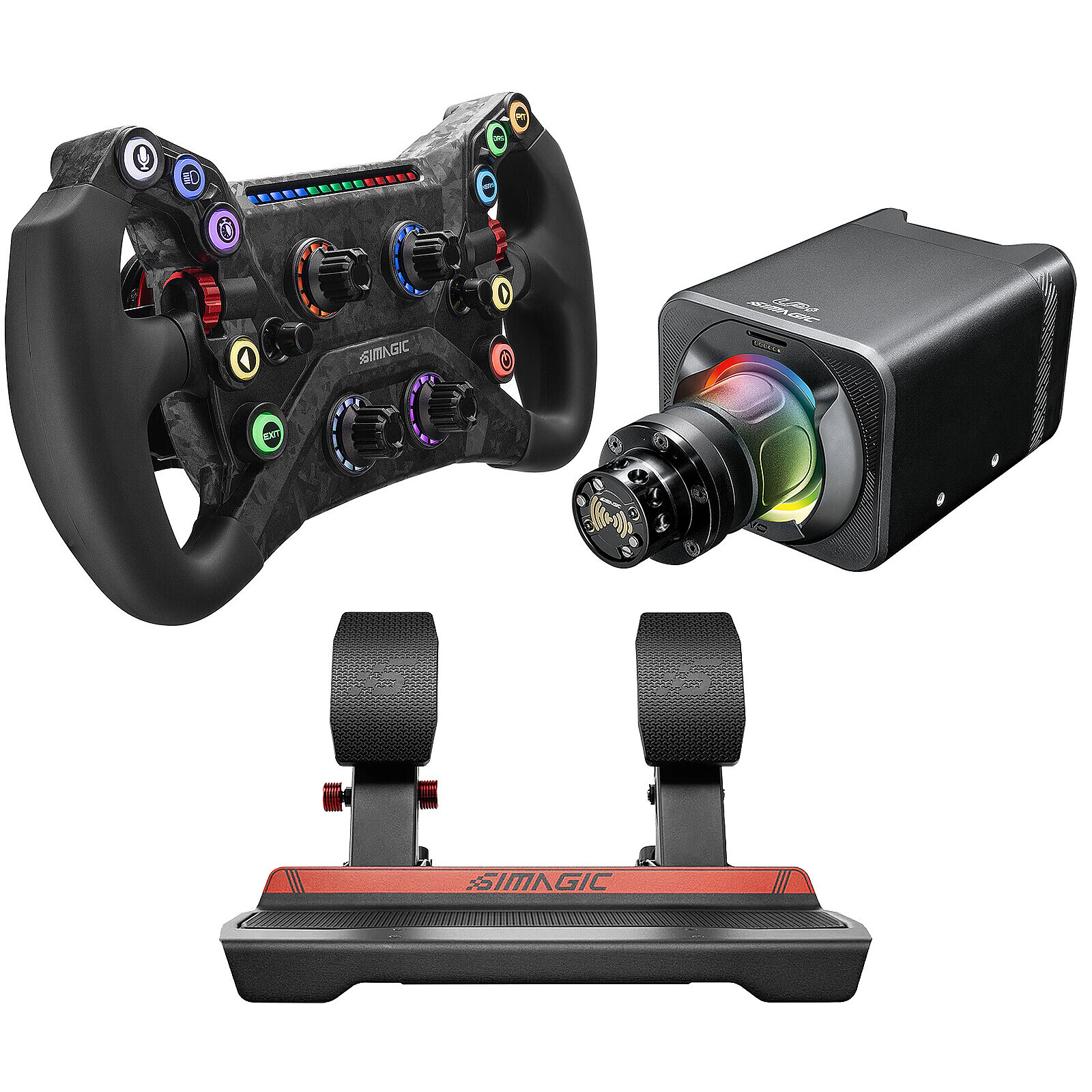 Volant Simracing Simagic Racing Bundle (Alpha Evo Sport + GT Neo + P700) - Autre vue