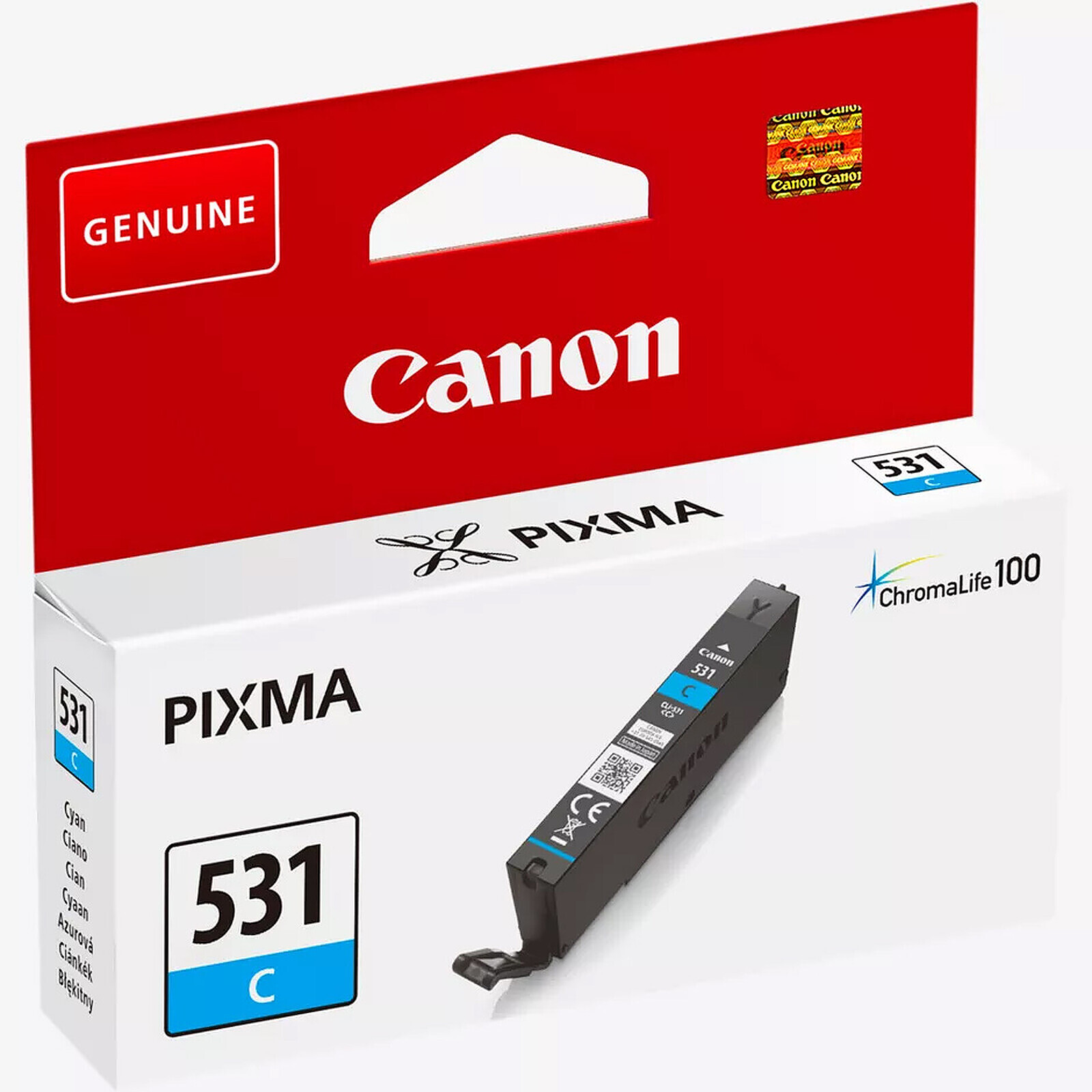 Cartouche d'encre Canon CLI-531C (Cyan) - Autre vue