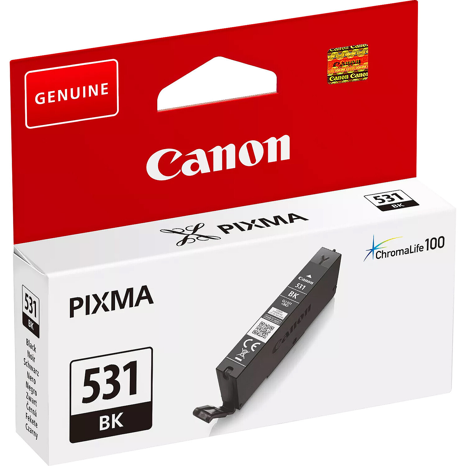 Cartouche d'encre Canon CLI-531BK (Noir) - Autre vue