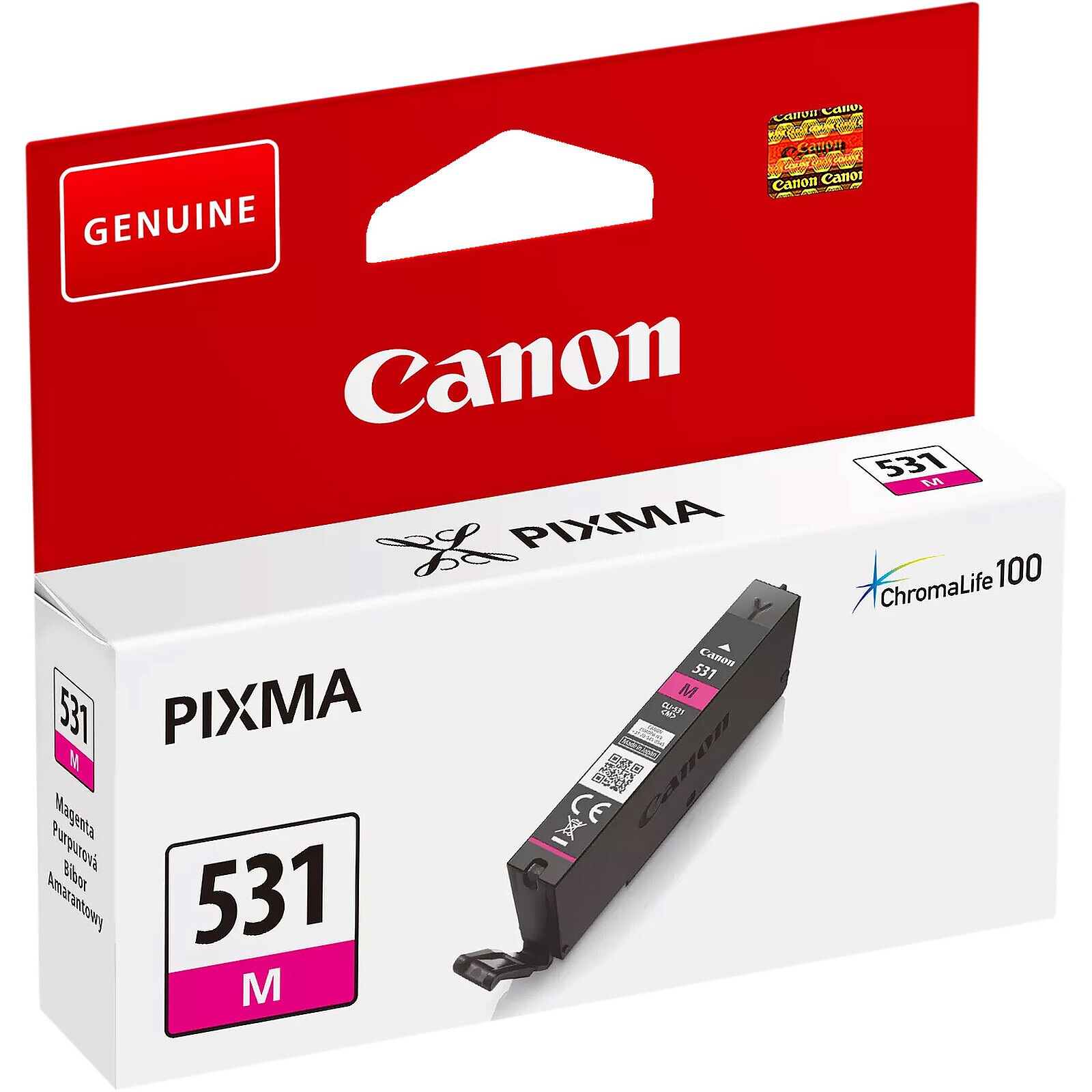 Cartouche d'encre Canon CLI-531M (Magenta) - Autre vue