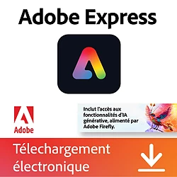 Adobe Express Premium + Bitdefender Total Security - Abonnement 1 an - 1 utilisateur - A télécharger