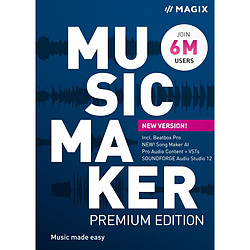 Magix Music Maker Premium Edition 2022 - Licence perpétuelle - 1 poste - A télécharger