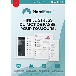 Nordpass - Licence 1 an - 6 appareils - A télécharger