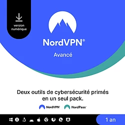 NordVPN Avancé - Licence 1 an - 10 appareils - A télécharger