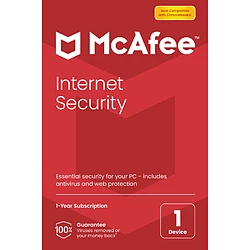 McAfee Internet Security - Licence 1 an - 1 poste - A télécharger