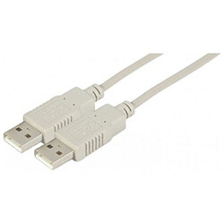 Câble USB 2.0 (A/A) Gris - 1,8m