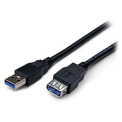 StarTech.com Rallonge d'extension USB 3.0 Noir - 1m