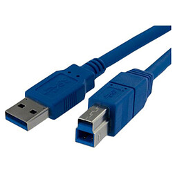 StarTech.com Cable SuperSpeed USB 3.0 A vers B 1m - M/M - Bleu