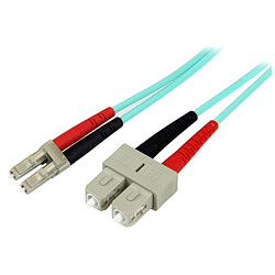 StarTech.com Câble fibre optique LC/SC LSZH duplex 50/125 - 2 m
