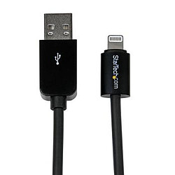 StarTech.com Cable Apple Lightning vers USB de 3m - Noir