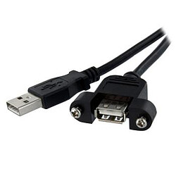 StarTech.com Cable USB 2.0 a montage sur panneau A / A 30cm