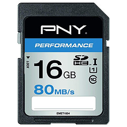 PNY Performance SDHC 16 Go (80Mo/s)