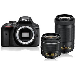 Nikon D3400 + AF-P DX 18-55 VR + AF-P 70-300 VR