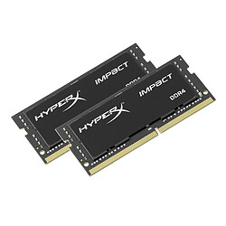 HyperX 32 Go (2 x 16 Go) DDR4 3200 MHz CL20 Impact SO-DIMM HyperX 32 Go (2 x 16 Go) DDR4 3200 MHz CL20 Impact SO-DIMM