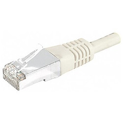 Lot 2 x câbles Ethernet RJ45 Cat 6 SSTP - 0,5 m (Gris)
