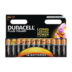 Duracell Piles Alcaline Plus Power AA LR06 (par 12)