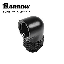BARROW TWT90-v2.5 - Embout rotatif à 90° mâle vers femelle - Noir