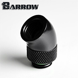 BARROW TWT45-B01 - Embout rotatif à 45° mâle vers femelle - Noir