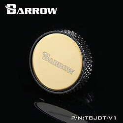 BARROW TBJDT-V1 - Bouchon filetage 1/4" finition miroir - Noir et Or