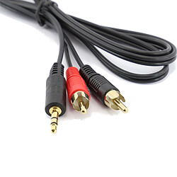 Câble audio 2 RCA / Jack 3,5 mm - 5 m