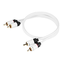 Real Cable Câble audio 2 RCA / 2 RCA Blanc - 0,50 m