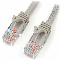Cable Ethernet RJ45 Cat 5e UTP (gris) - 5 m