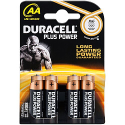 Duracell Piles Alcaline Plus Power AA LR06 (par 4)