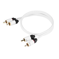 Real Cable Câble audio 2 RCA / 2 RCA Blanc - 5 m