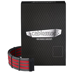 CableMod PRO ModMesh C-Series RMi & RMx Cable Kit - Carbone / Rouge