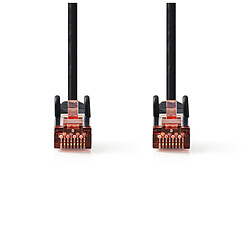 NEDIS Câble RJ45 catégorie 6 U/UTP 0.25 m (Noir)