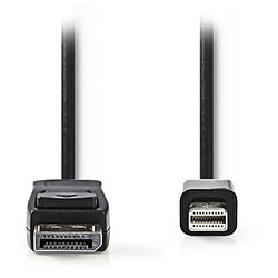 NEDIS Câble DisplayPort mâle vers Mini DisplayPort mâle 4K Noir (1 mètre)