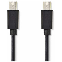 NEDIS Câble Mini DisplayPort mâle/mâle Noir (1 mètre)