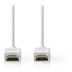 NEDIS Câble HDMI haute vitesse avec Ethernet Blanc (5 mètres)