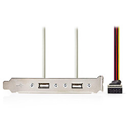 NEDIS Equerre slot pour 2 ports USB 2.0