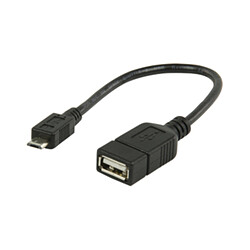 Câble USB 2.0 OTG On-The-Go femelle / micro USB mâle