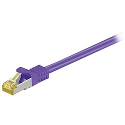 Cordon RJ45 catégorie 7 S/FTP 20 m (Violet)