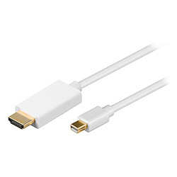Câble Mini DisplayPort mâle / HDMI mâle (1 mètre)
