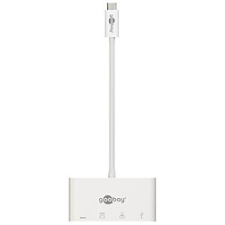 Goobay Adaptateur USB-C vers HDMI 1.4 + Ethernet + USB A + USB-C PD60W