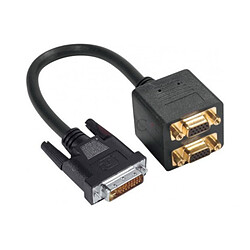 Adaptateur DVI-I (Dual Link) vers double VGA Adaptateur DVI-I (Dual Link) vers double VGA