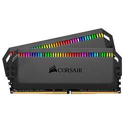 Corsair Dominator Platinum RGB Black - 2 x 16 Go (32 Go) - DDR4 3600 MHz - CL18 - Ryzen Edition Corsair Dominator Platinum RGB Black - 2 x 16 Go (32 Go) - DDR4 3600 MHz - CL18 - Ryzen Edition